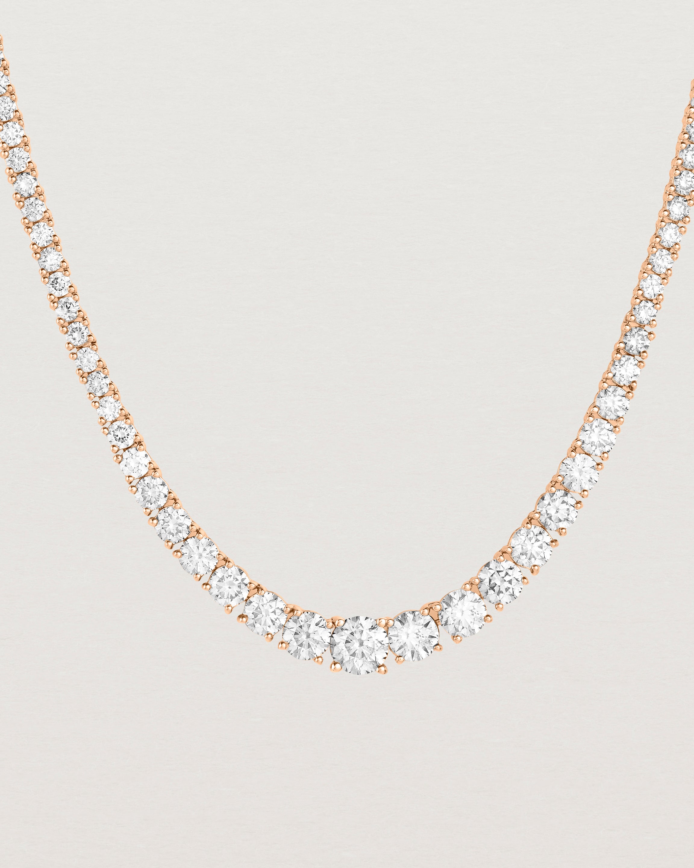 Leora Graduated Tennis Necklace | Diamond