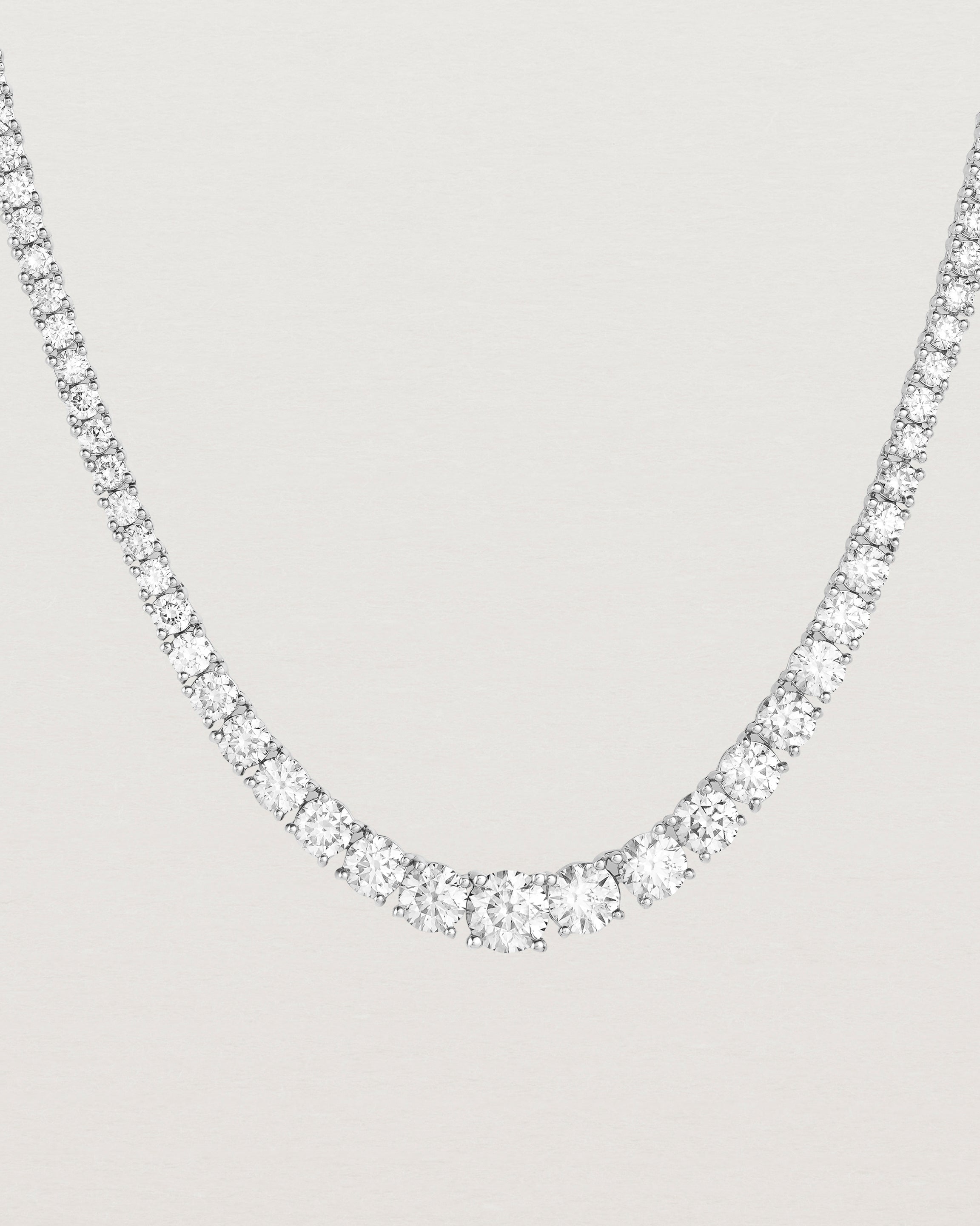 Leora Graduated Tennis Necklace | Diamond