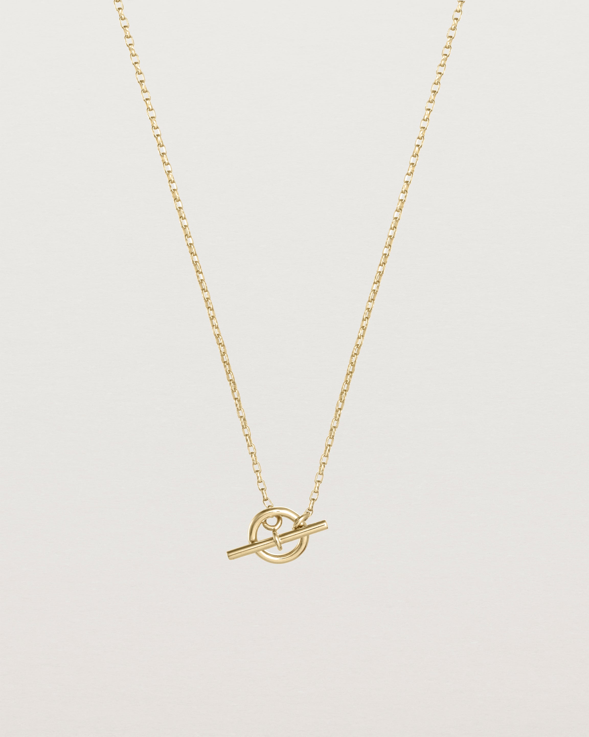 Front view of the Terra Chain Necklace | Fine in yellow gold.