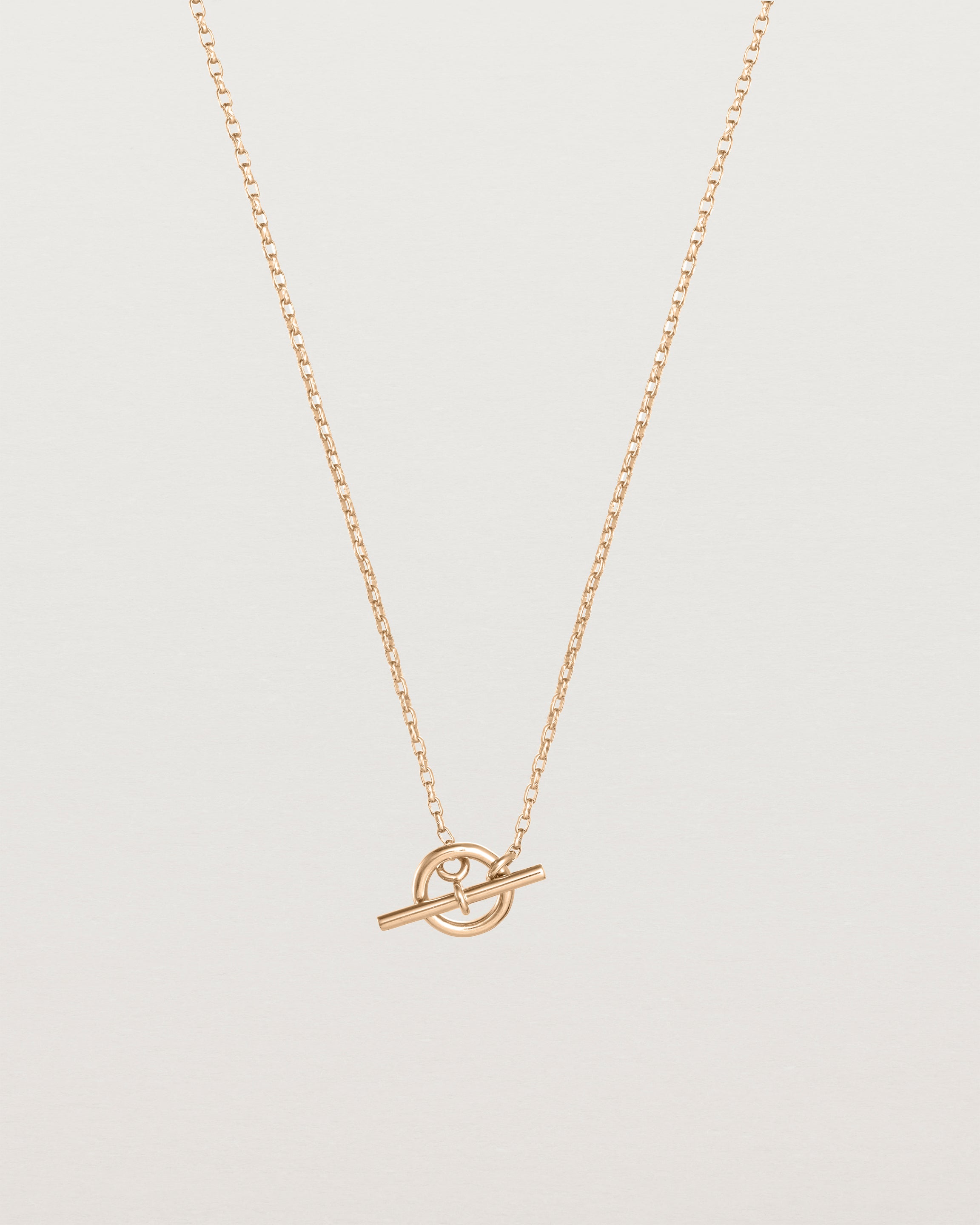 Front view of the Terra Chain Necklace | Fine in rose gold.