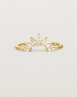 Front view of the Thalia Crown Ring | Fit Ⅰ | Yellow Gold.