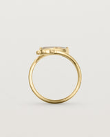 Standing view of the Through Umber | Gold in Quartz | Yellow Gold.