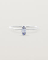 Front view of the Tiny Marquise Ring | Sapphire | Sterling Silver