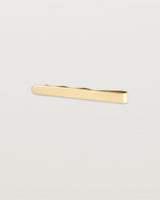 The Turas Tie Bar in Yellow Gold.