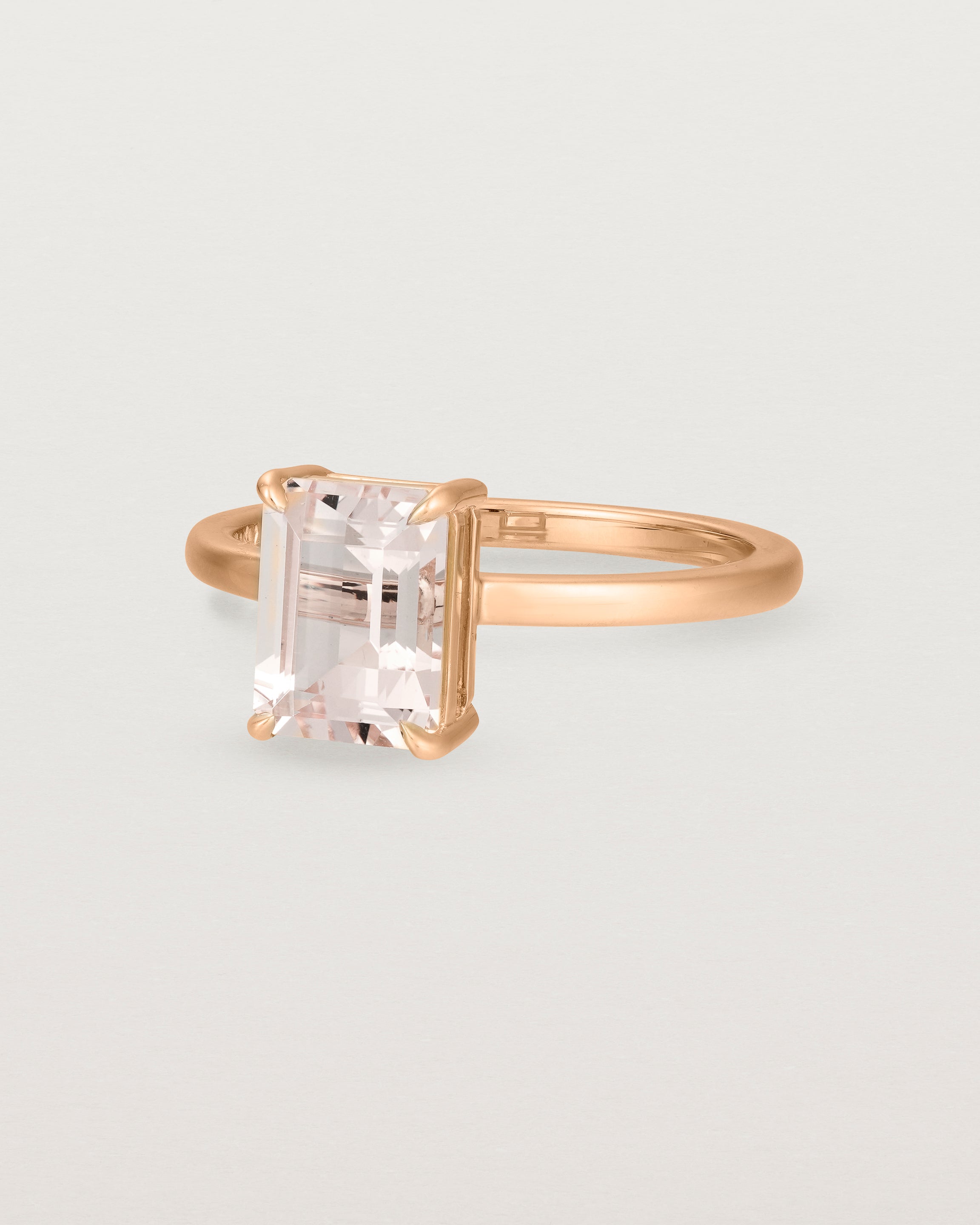 Una Emerald Solitaire | Morganite