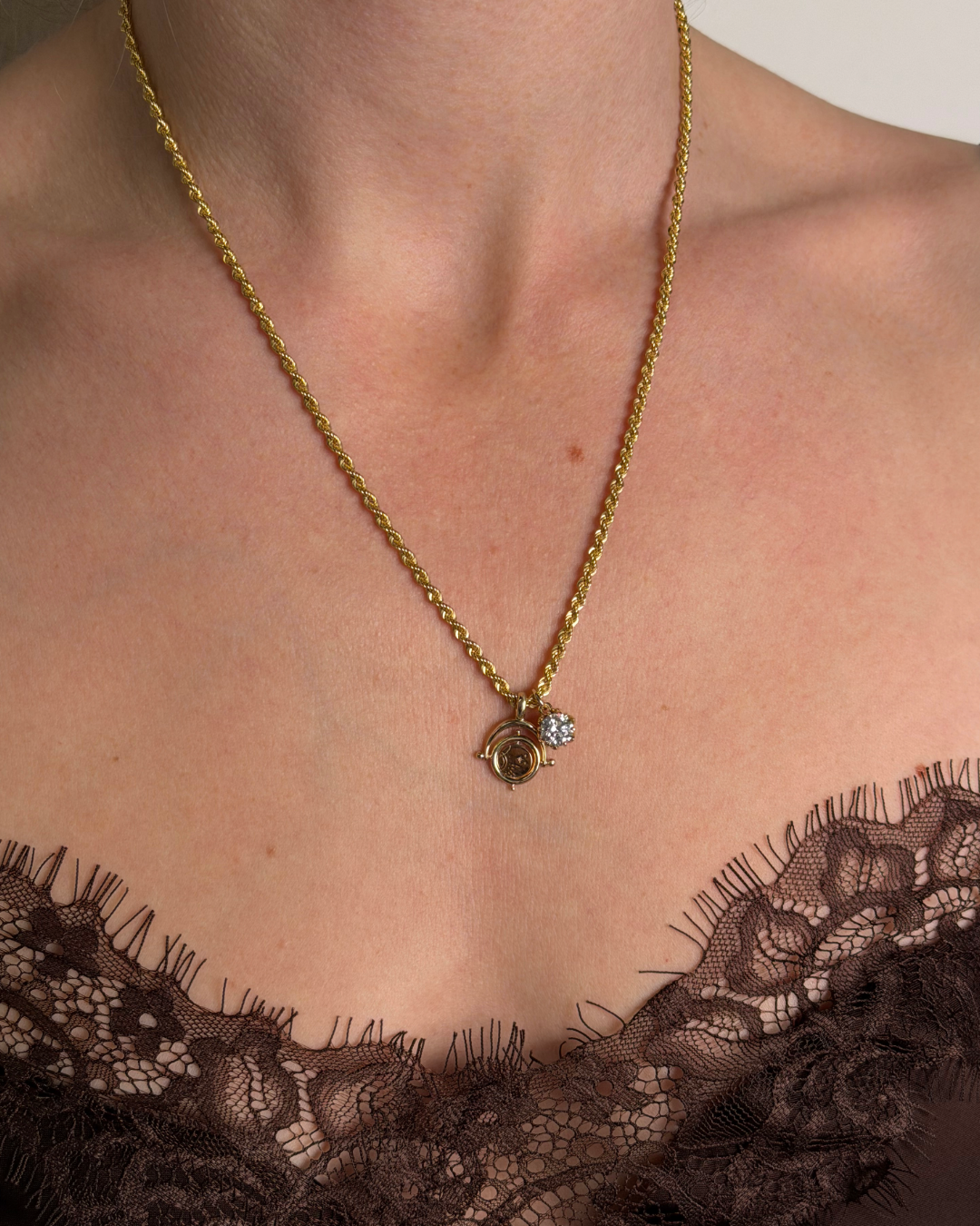 Eirene Charm | Round Laboratory Grown Diamond