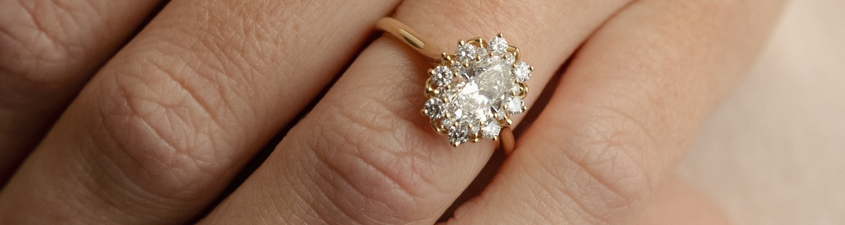 Eirene Halo Ring | Natural Diamonds