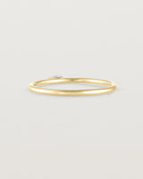 Back view of the Vega Stacking Ring | Sapphire in yellow gold.