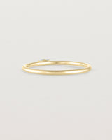 Back view of the Vega Stacking Ring | Sapphire in yellow gold.