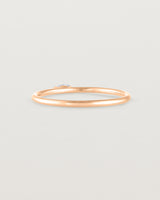 Back view of the Vega Stacking Ring | Sapphire in rose gold.