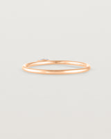 Back view of the Vega Stacking Ring | Sapphire in rose gold.