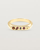 Vera Signet Ring | Coloured Stones | Yellow Gold