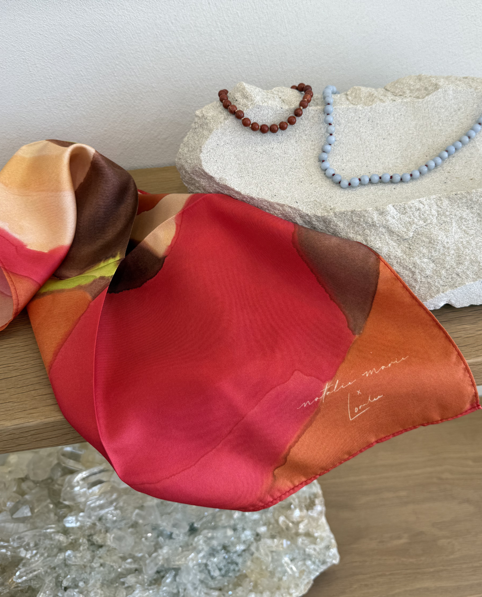 Loralee Jade Petite Silk Scarf