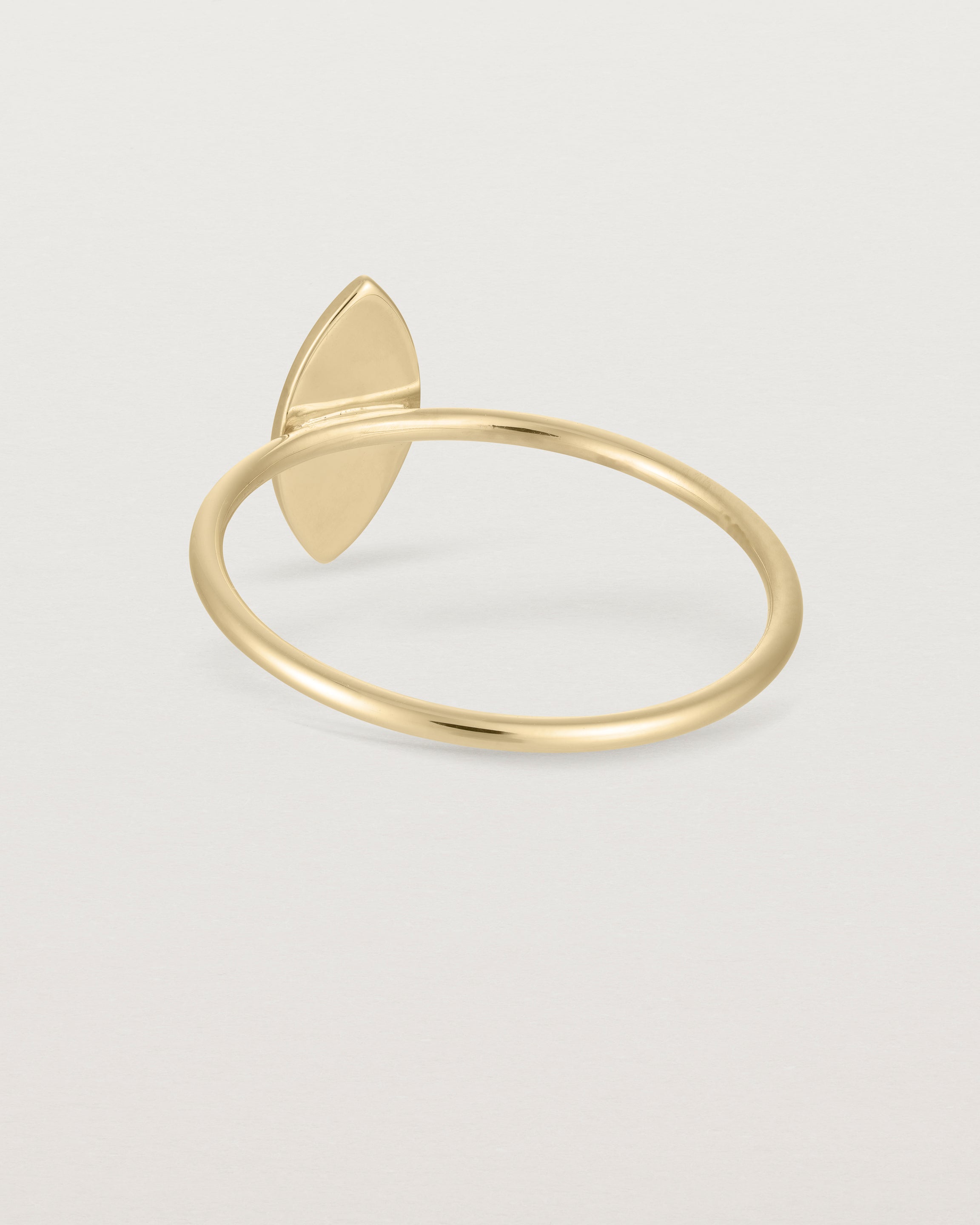 Back view of the Willow Ring | Birthstone | Yellow Gold.