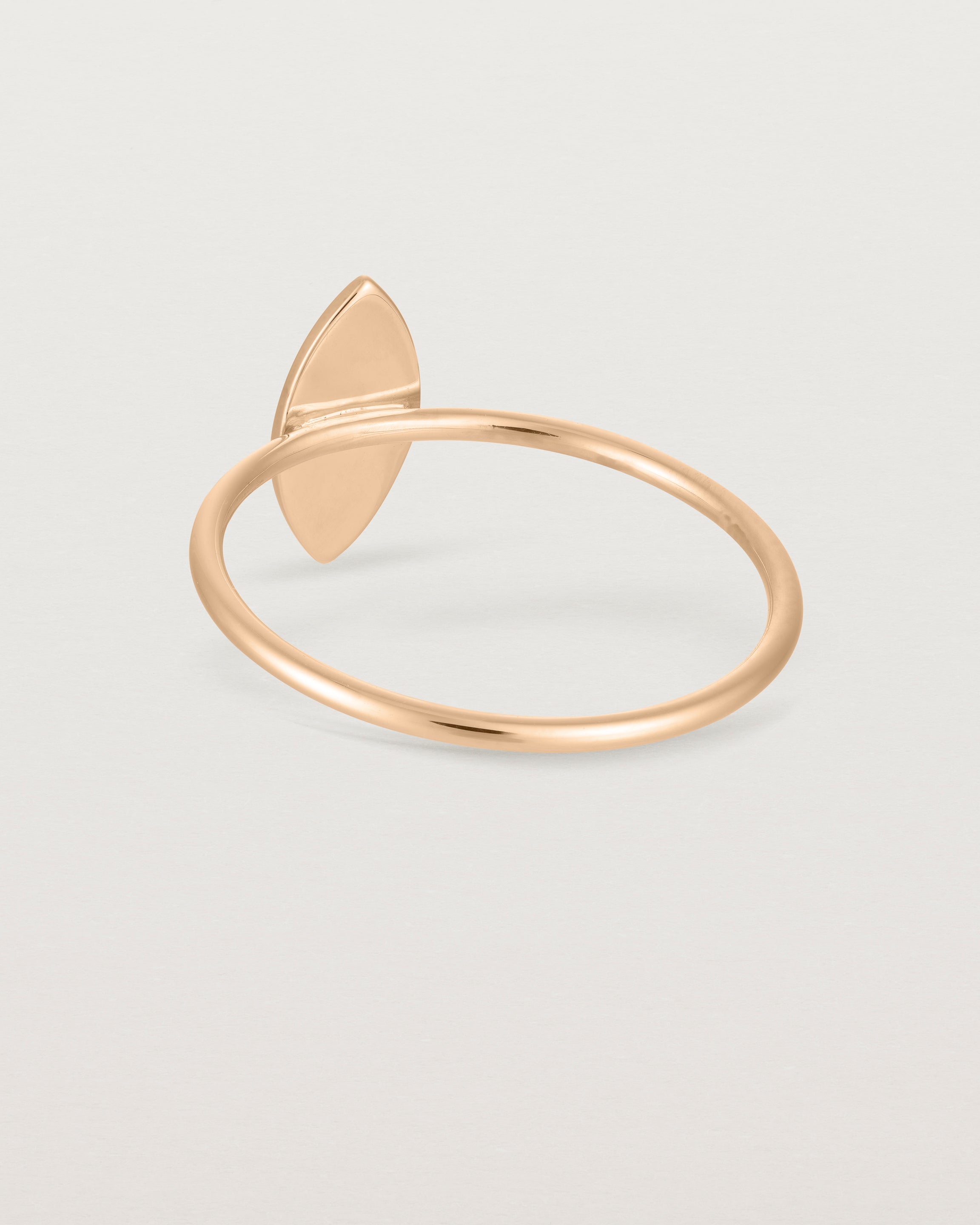 Back view of the Willow Ring | Birthstone | Rose Gold.