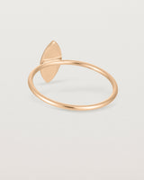 Back view of the Willow Ring | Birthstone | Rose Gold.