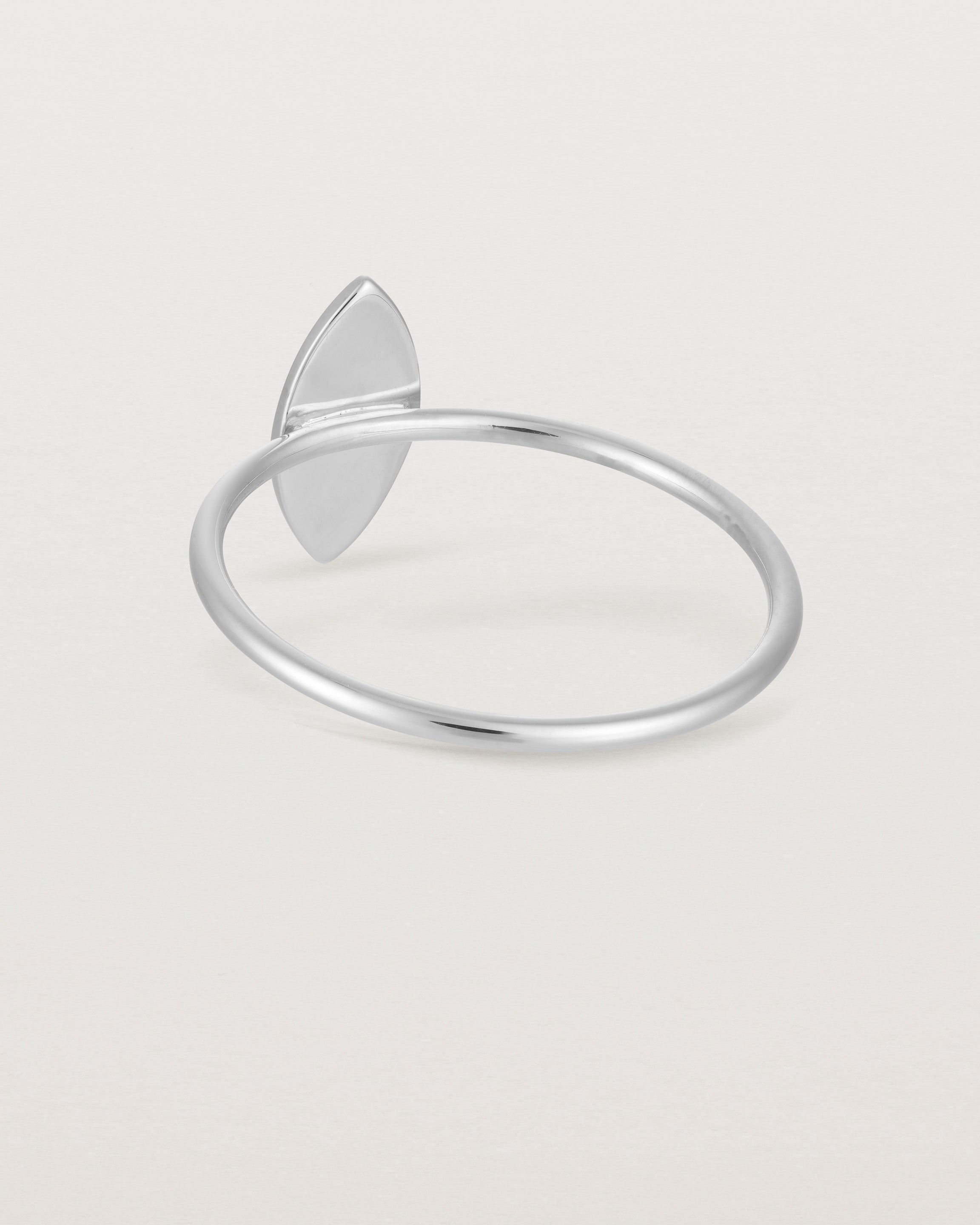 Back view of the Willow Ring | Birthstone | Sterling Silver.