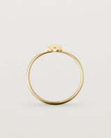 Standing view of the Willow Ring | Birthstone | Yellow Gold.
