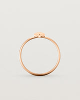 Standing view of the Willow Ring | Birthstone | Rose Gold.