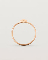 Standing view of the Willow Ring | Birthstone | Rose Gold.