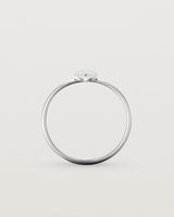 Standing view of the Willow Ring | Birthstone | Sterling Silver.