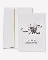 Zodiaque Moon | Scorpio Letterpress Greeting Card