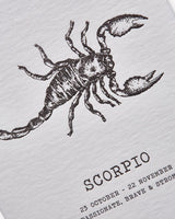 Zodiaque Moon | Scorpio Letterpress Greeting Card