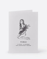 Zodiaque Moon | Virgo Letterpress Greeting Card