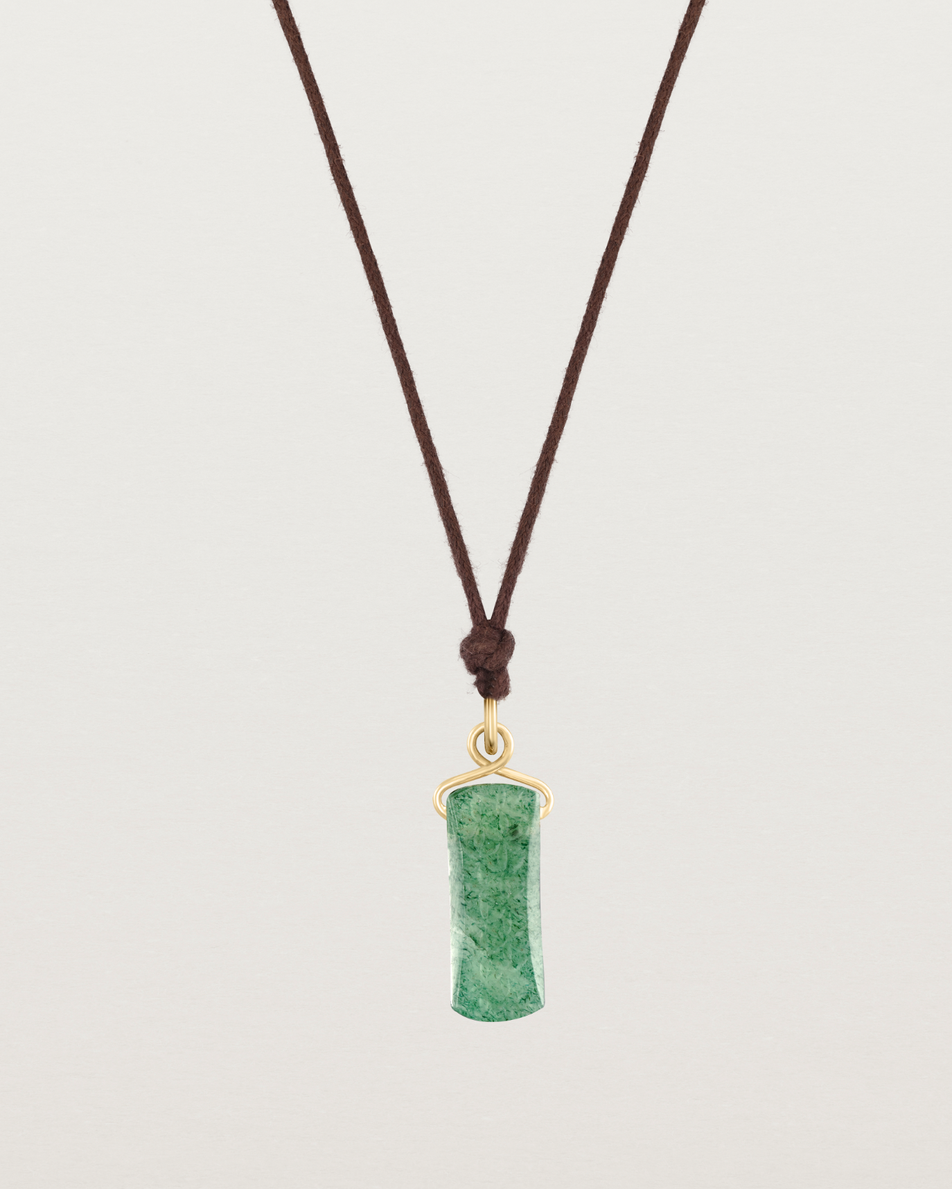 Saira Necklace | Jade & Cotton Cord