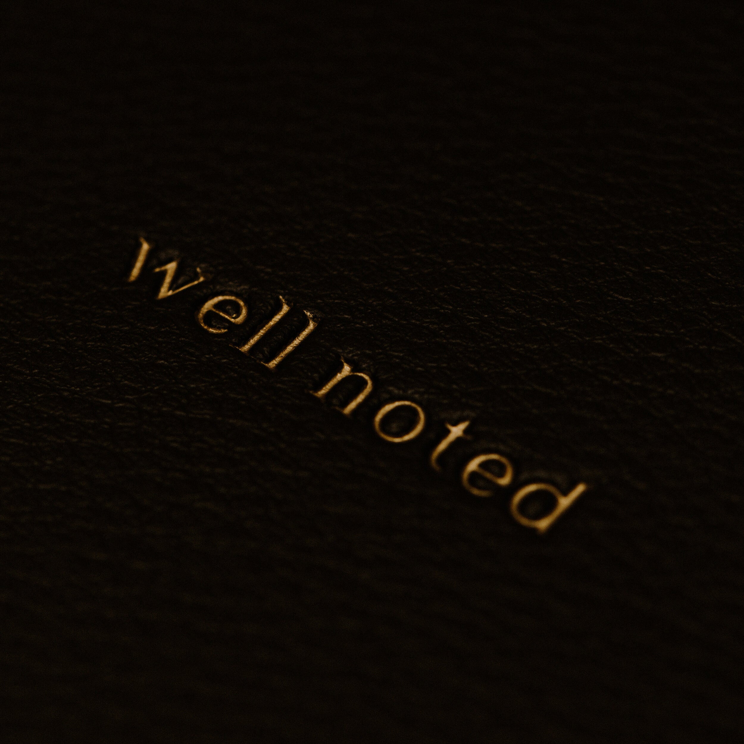 Well Noted | Leather Notebook
