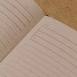 A page of the black leather Notebook by Wellnoted