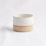 Ruby Robinson Dimple Mug 8oz | Speckled White