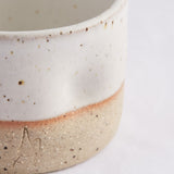 Ruby Robinson Dimple Mug 8oz | Speckled White
