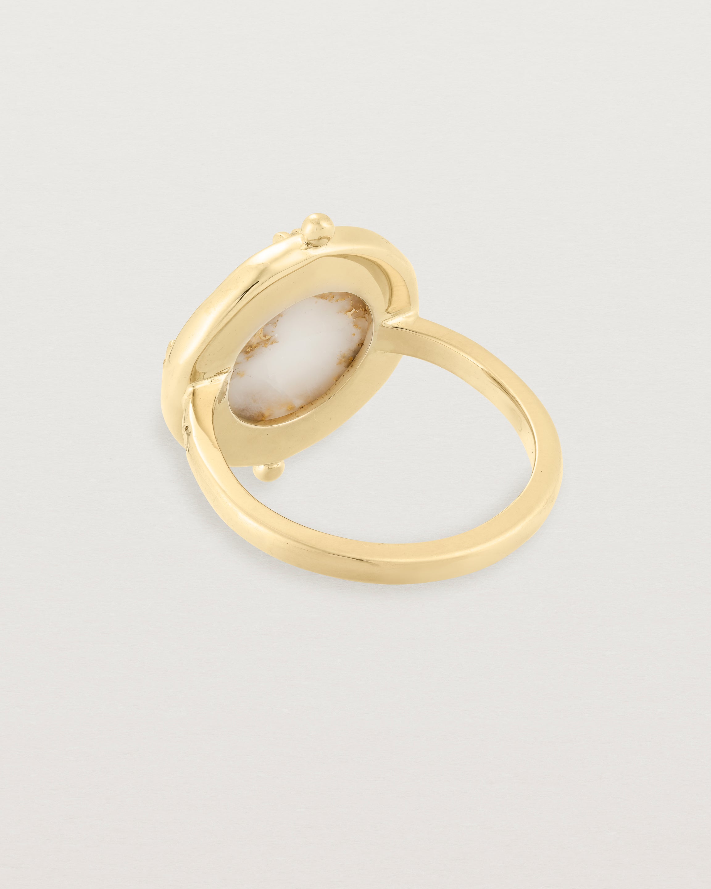 Back view of A Moment of Stillness | Gold in Quartz | Yellow Gold.