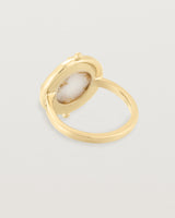 Back view of A Moment of Stillness | Gold in Quartz | Yellow Gold.