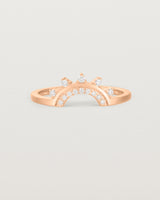 Front view of the Adeline Crown Ring | Fit Ⅰ | Rose Gold.