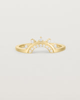 Front view of the Adeline Crown Ring | Fit Ⅰ | Yellow Gold.