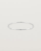 Front view of the Alya Bangle in Sterling Silver.