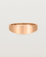 Front view of the Amos Ring in Rose Gold.