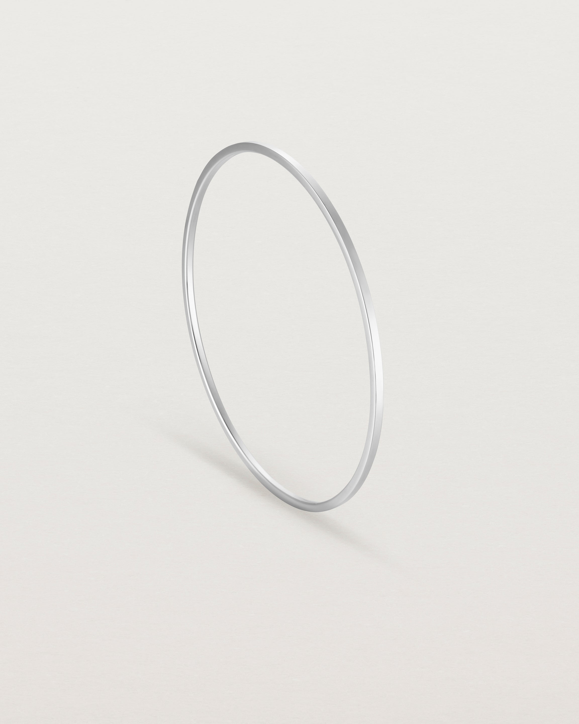 Standing view of the Antares Bangle in Sterling Silver.