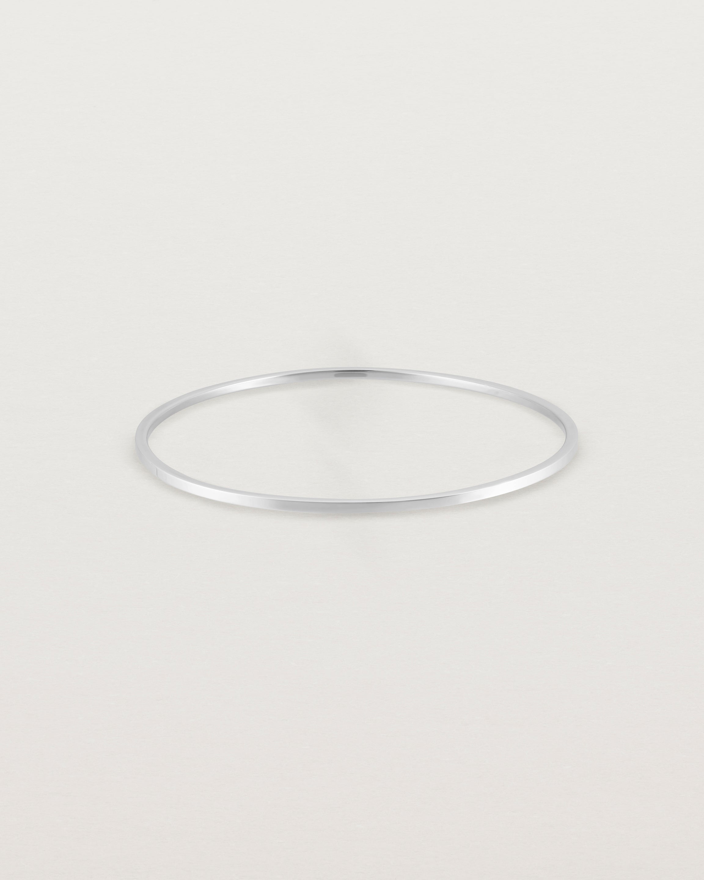 Front view of the Antares Bangle in Sterling Silver.