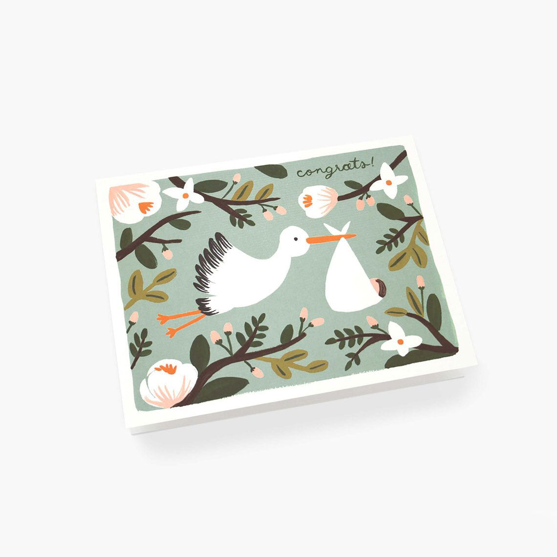 Rifle Paper Co | Baby Stork Card