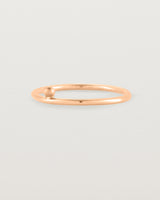 rose gold fine ring with a single dot detail