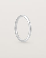 Standing view of the Bold Curve Ring | 2mm | Sterling Silver.
