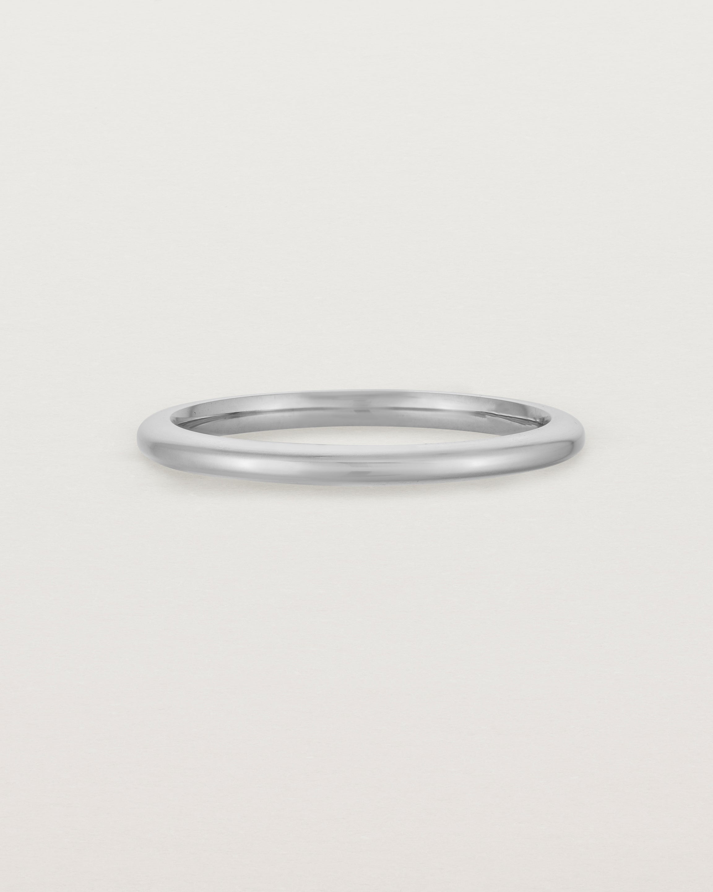 Front view of the Bold Curve Ring | 2mm | Sterling Silver.