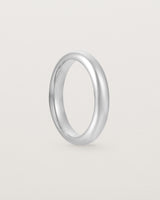 Standing view of the Bold Curve Ring | 4mm | Sterling Silver.