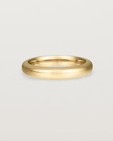 Front view of the Bold Curve Ring | 4mm | Yellow Gold.