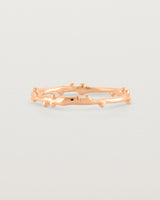 The Dotted Organic Stacking Ring in Rose Gold.