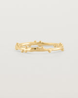 The Dotted Organic Stacking Ring in Yellow Gold.