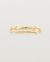 The Dotted Organic Stacking Ring in Yellow Gold.